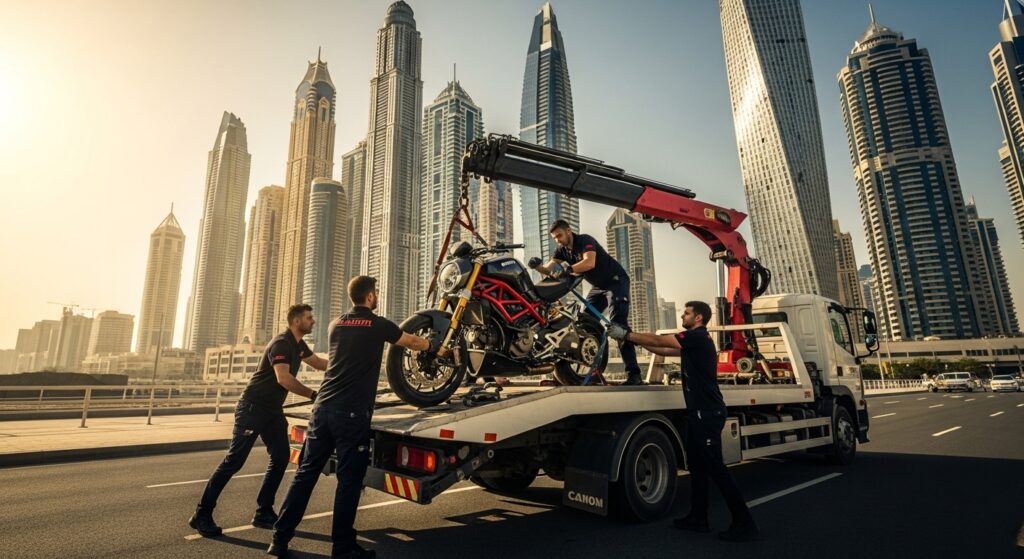 Bike towing Dubai