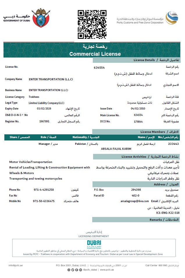 Commercial license