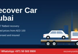 Recover car Dubai with a 24/7 flatbed truck